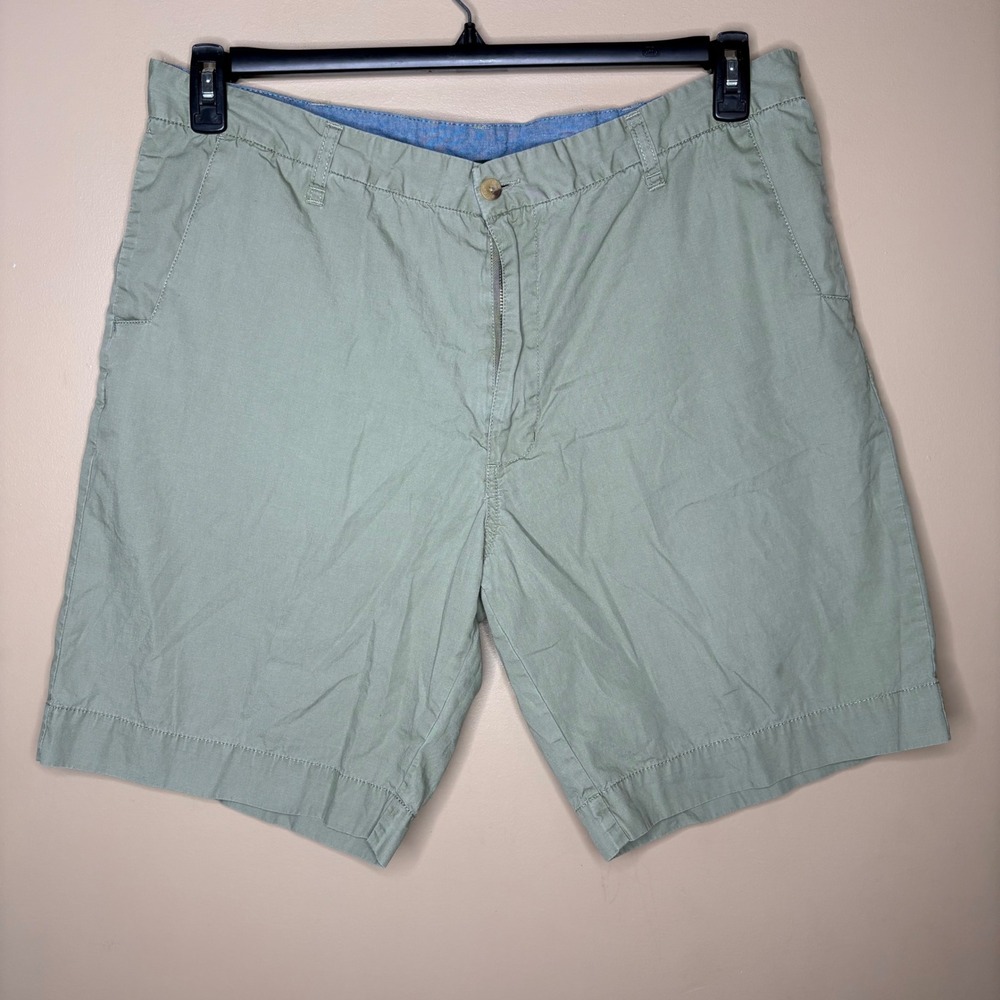 Woolrich Mens Size 40 Utility Shorts Sage Green Cotton Chino Utility Outdoor